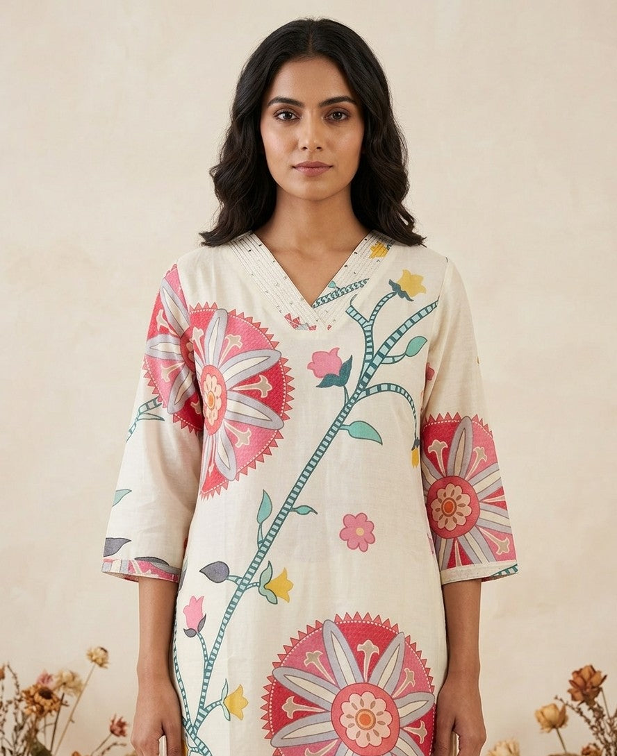 Pure Muslin Only Kurta Straight MOK010