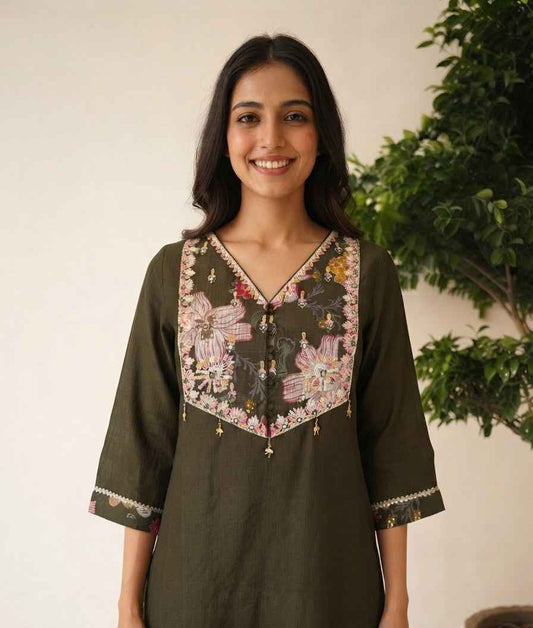 Pure Dupatta Set With Fancy Fabric