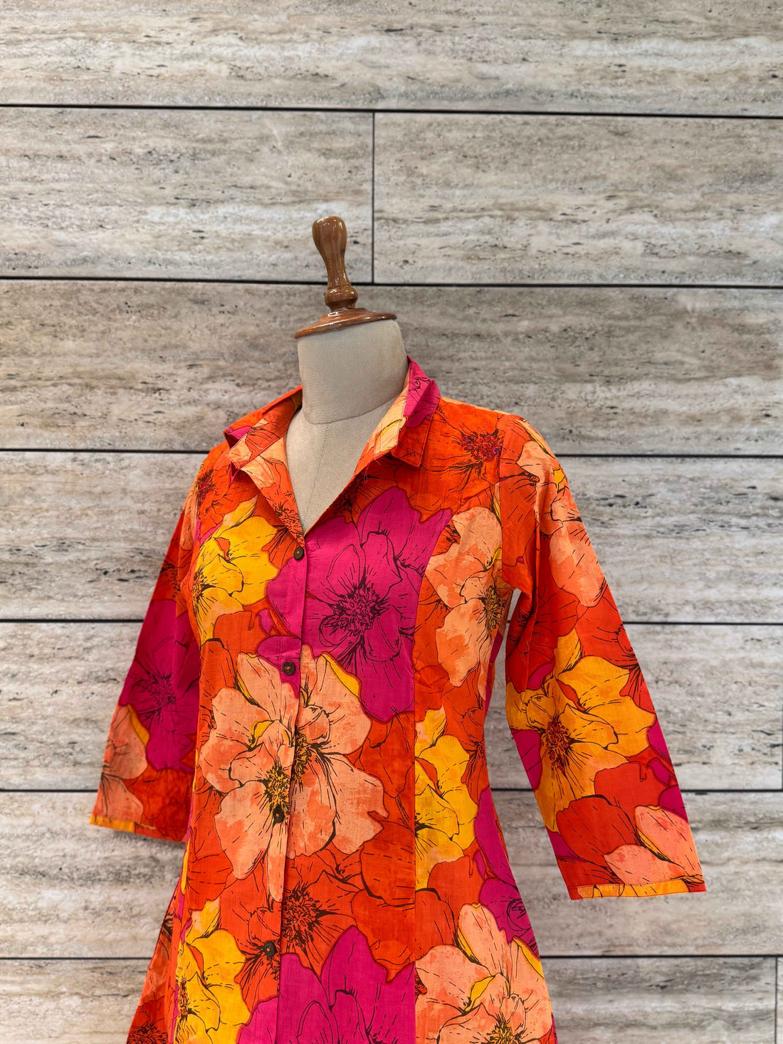 Floral Print Pure Cotton Long Co Ord Collection LC001