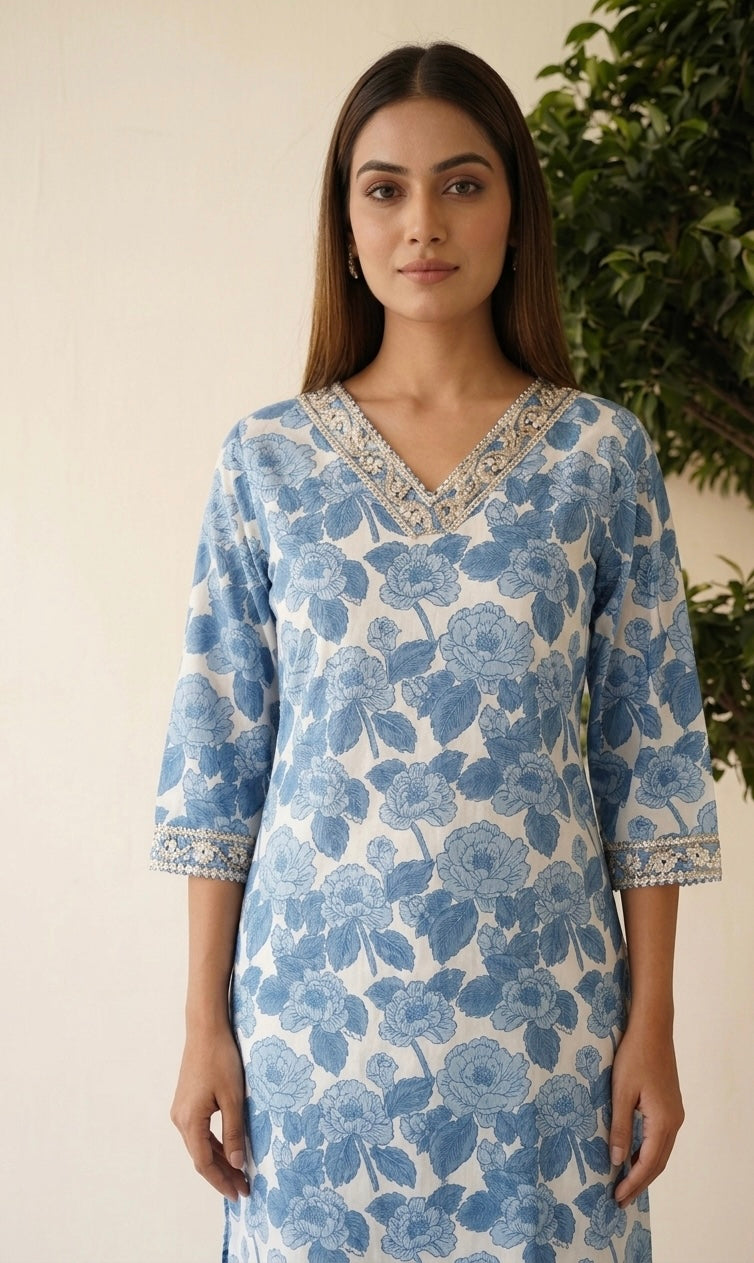 Pure Cotton Single Kurta Set 136