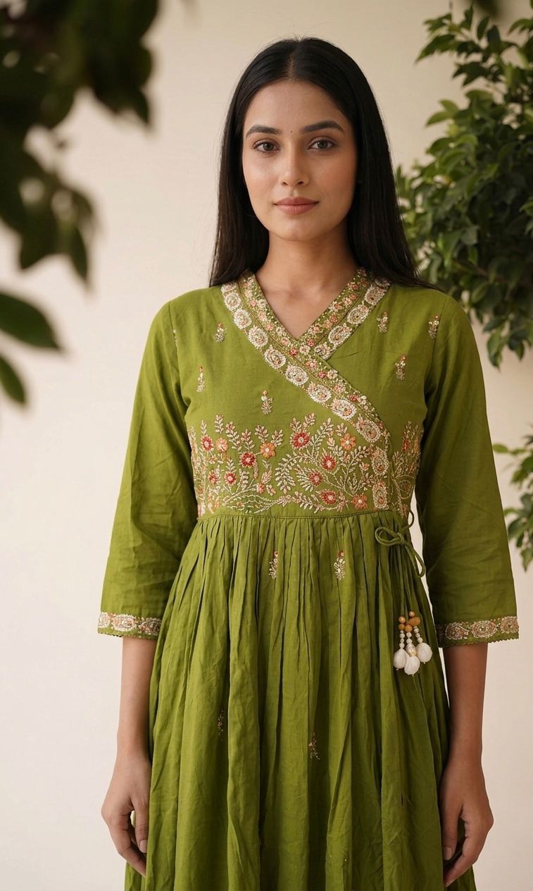 Premium Cotton A Line Anarkali Suits AKS012