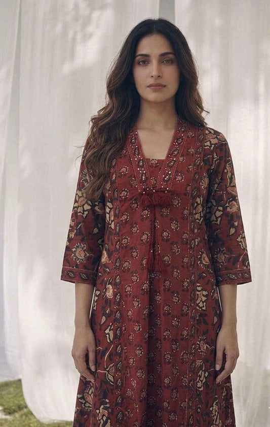 Pure Cotton Three Piece Dupatta Set