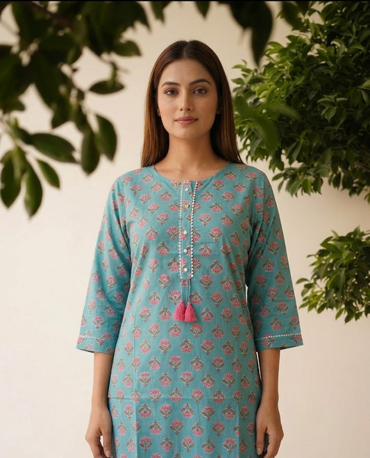Pure Cotton Only Single Kurta Set 33