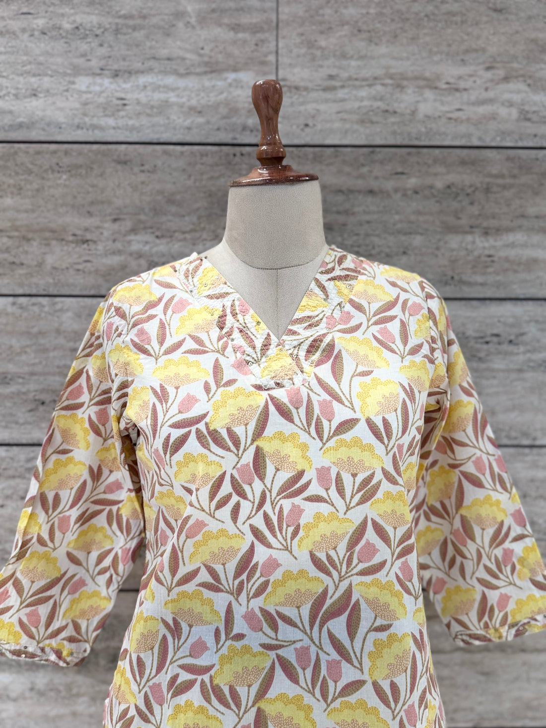 Jaal Floral Print Only Cotton Kurta  FL0150