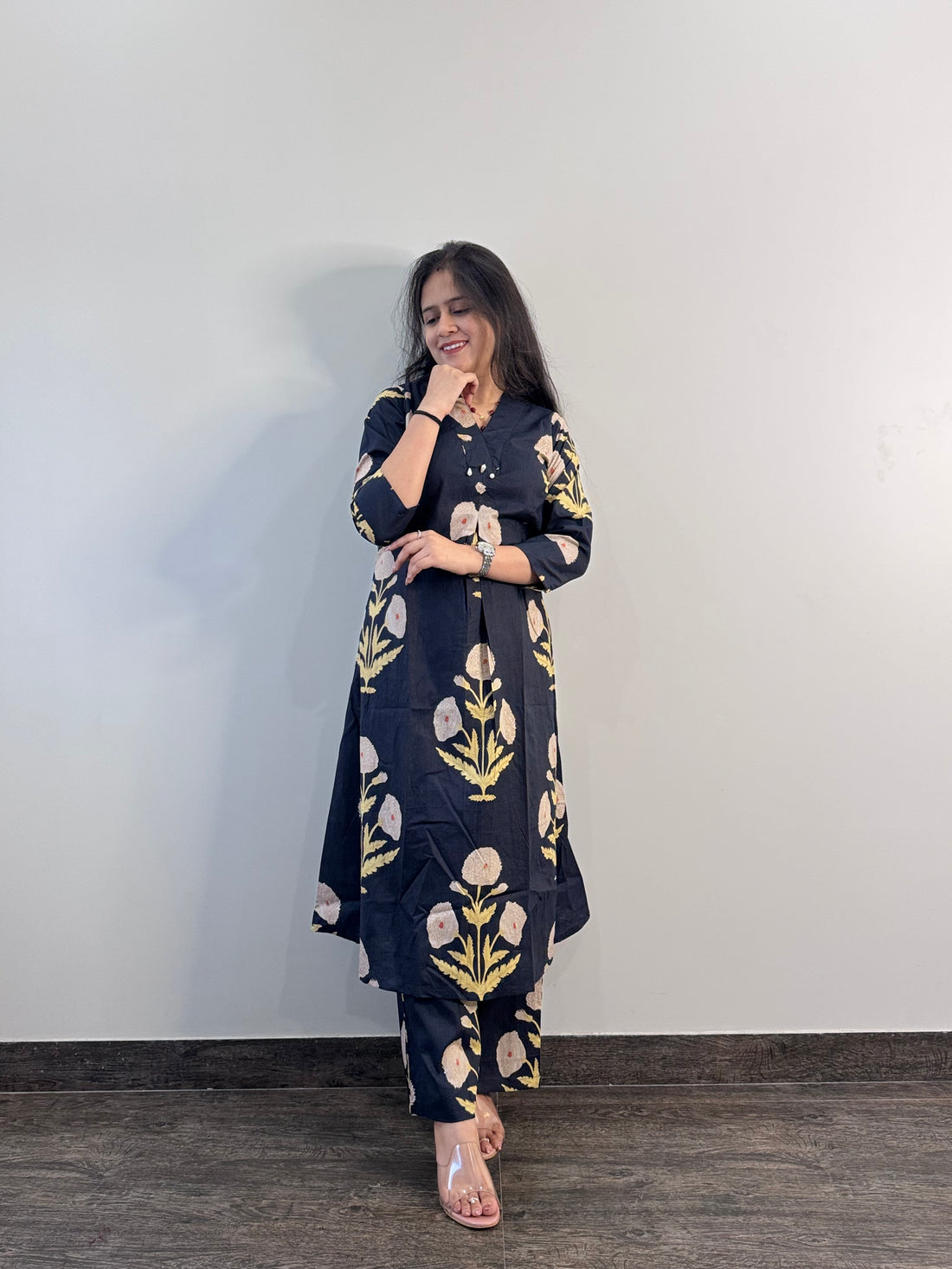 Hand Block Cotton Pant Set - FL079