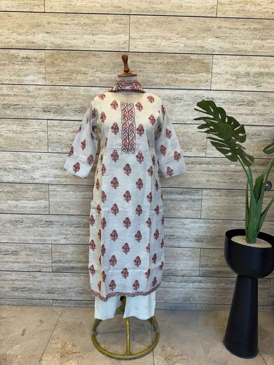 Pure Chanderi Dupatta Set