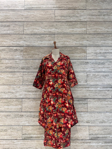 Floral Print Pure Cotton Long Co Ord Collection  FL0120