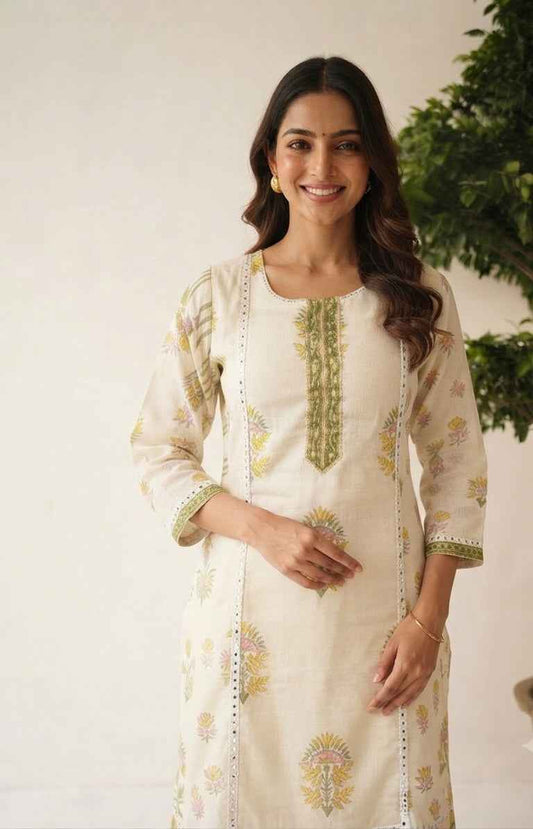 Pure Mul Cotton Dupatta Set