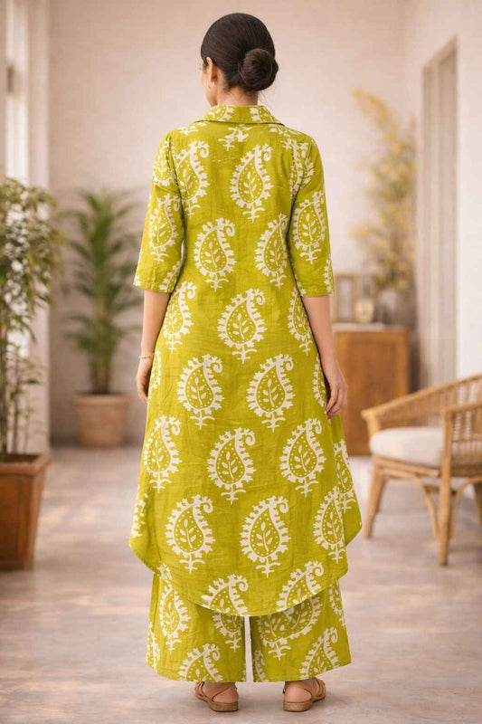 New Premium Cotton A-Line Co Ord Set COS098