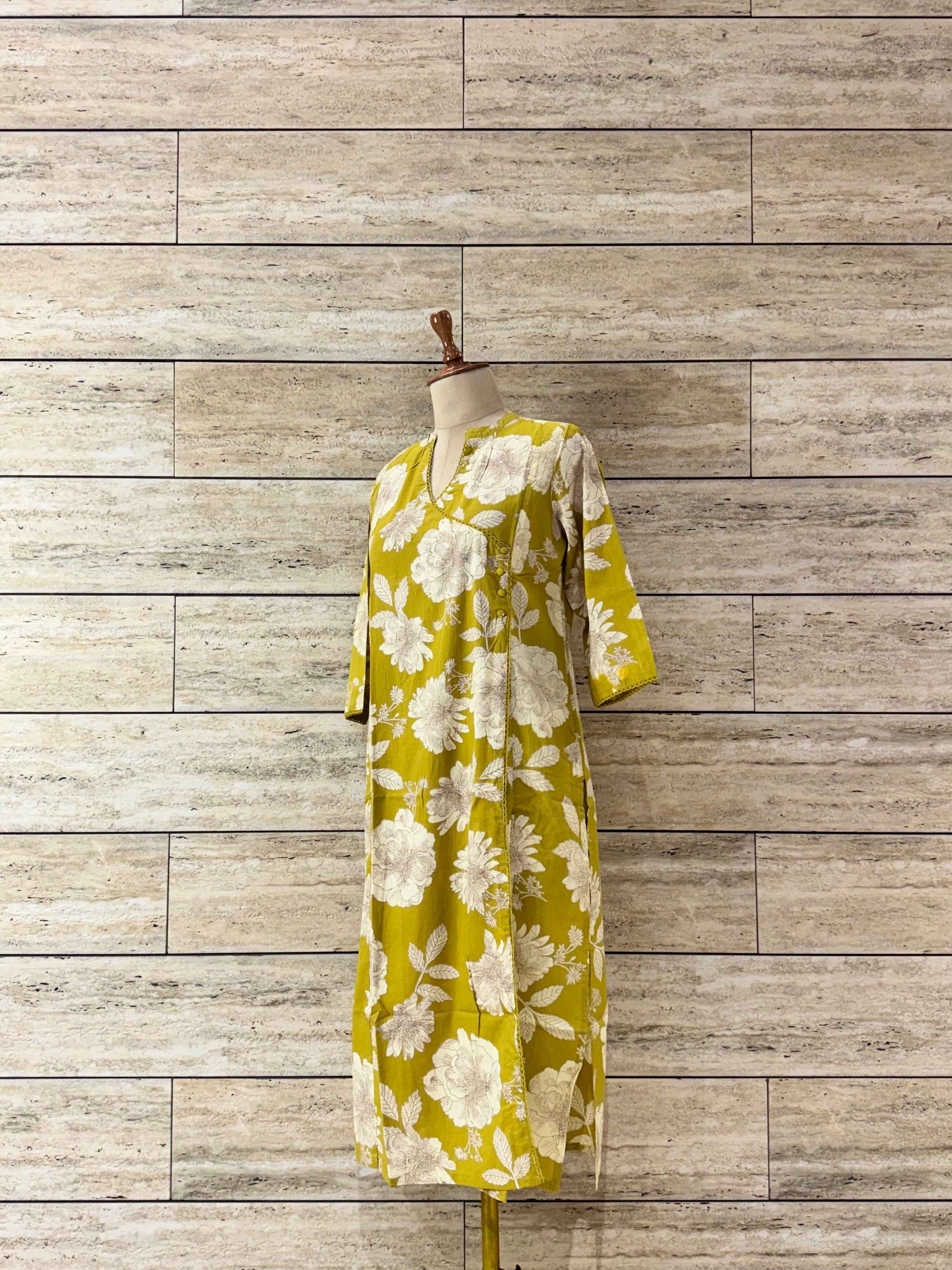 Solid Base Pure Cotton Ajrakh Print Cotton Kurta