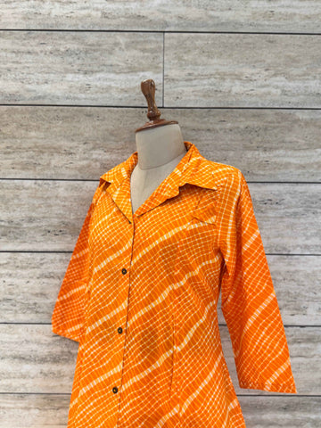 Leheriya Print Pure Cotton Long Co Ord Collection LC001