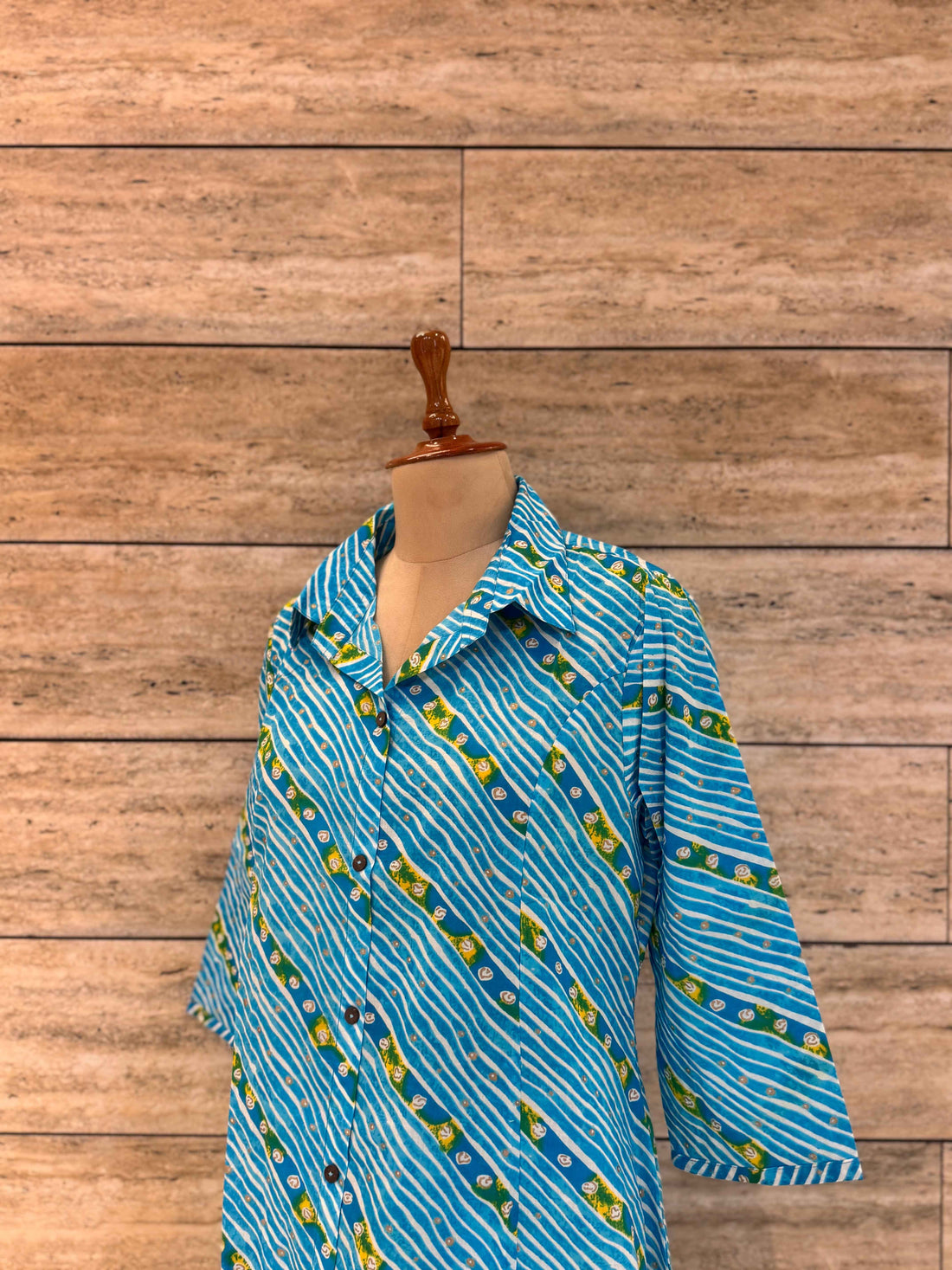 Leheriya Print Pure Cotton Long Co Ord Collection LC001