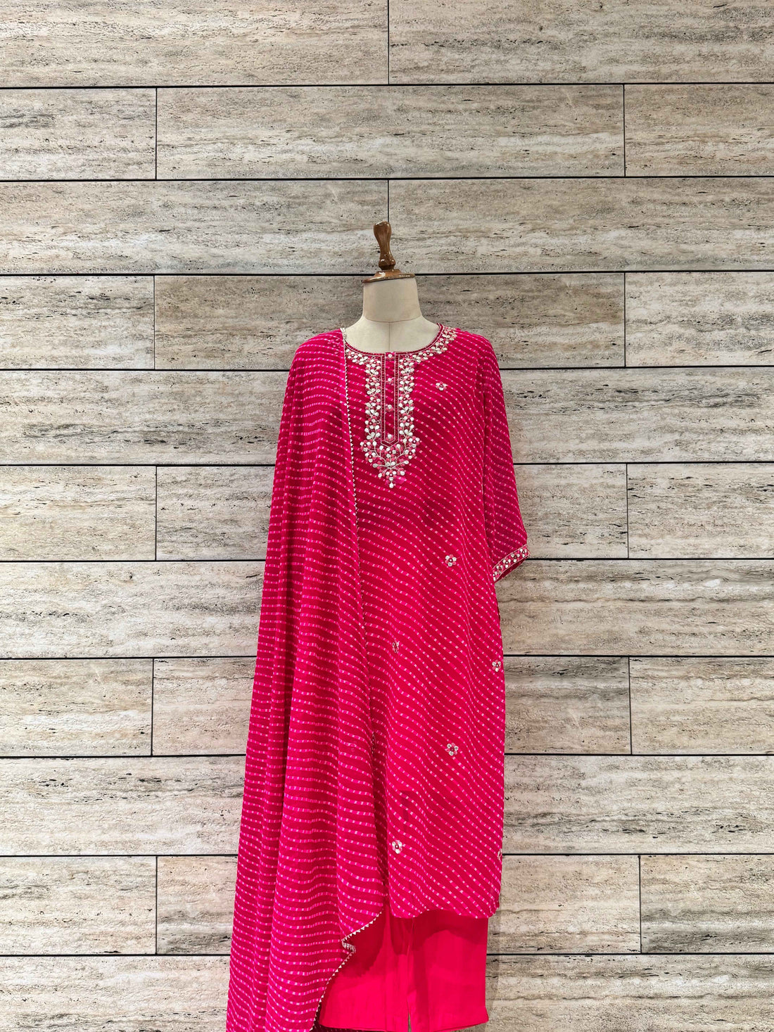 Festive Wear Bandhez Print Dupatta Set In Georgette FW004