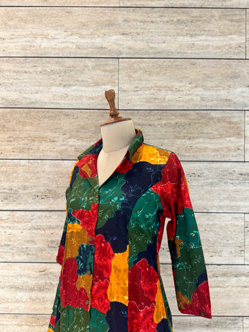 Abstract Print Pure Cotton Long Co Ord Collection LC001