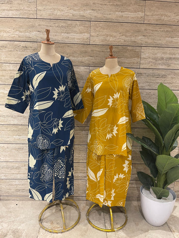 Pure Cotton Two Piece Co Ord Sets Plus Size COS010