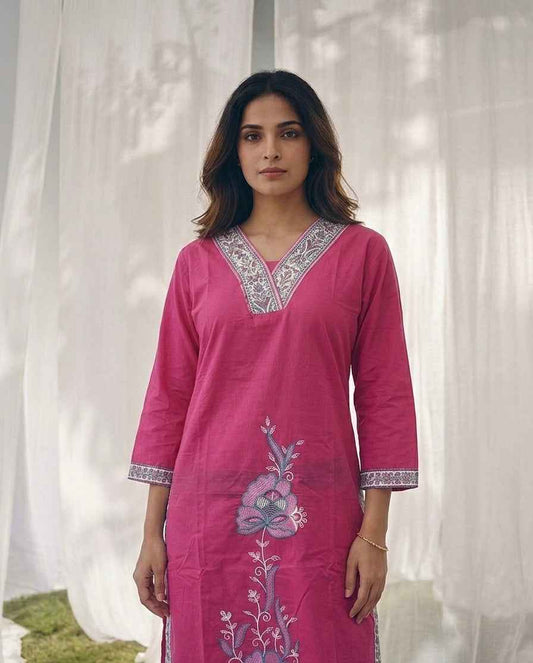 Pure Cotton Three Piece Dupatta Set