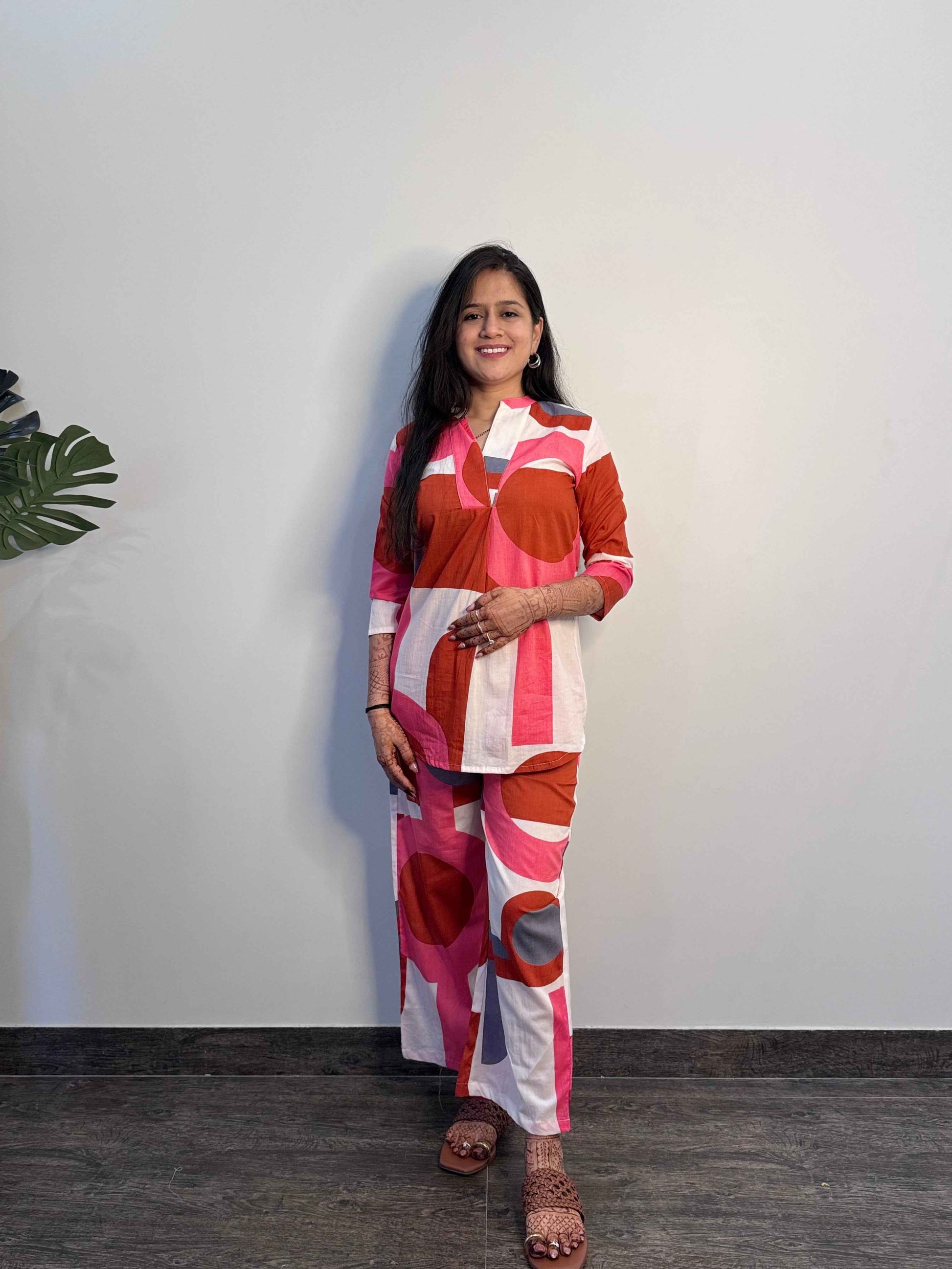 Abstract print Co Ord Set CS0019