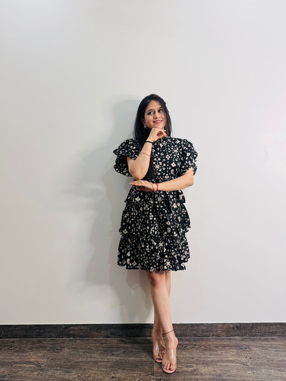 One piece Summer Dress in Black - SD003