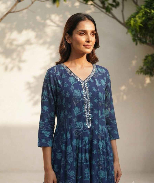 Pure Mul Cotton Printed Dupatta Set MC034