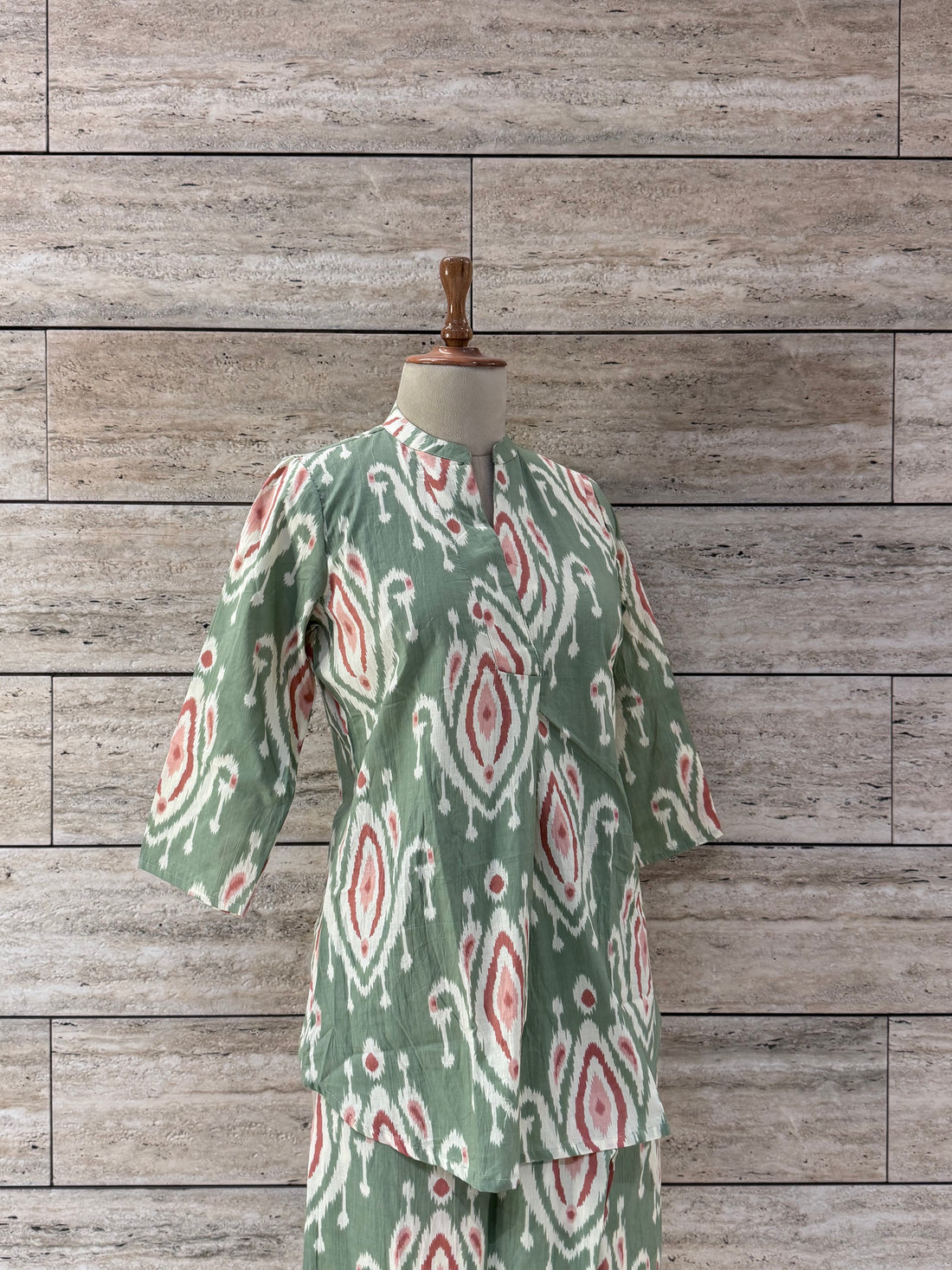 Ikkat Print Co Ord Set   FL0135