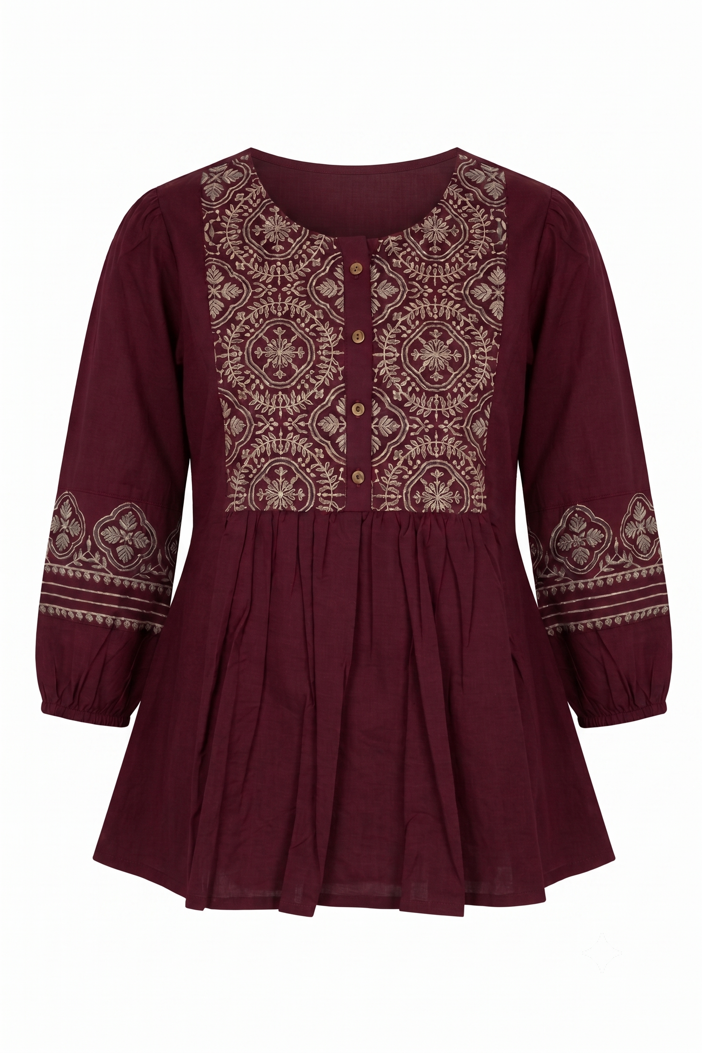 Printed Short Top In Cotton Fabric ST002