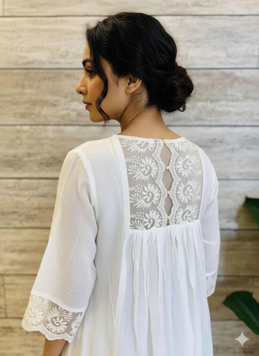 Mul Chanderi Silk Solid Base Dupatta Set MLC007