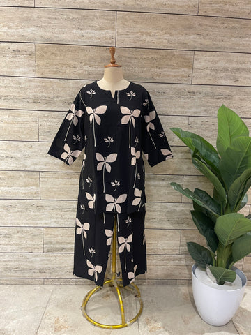 Pure Cotton Two Piece Co Ord Sets Plus Size  COS011