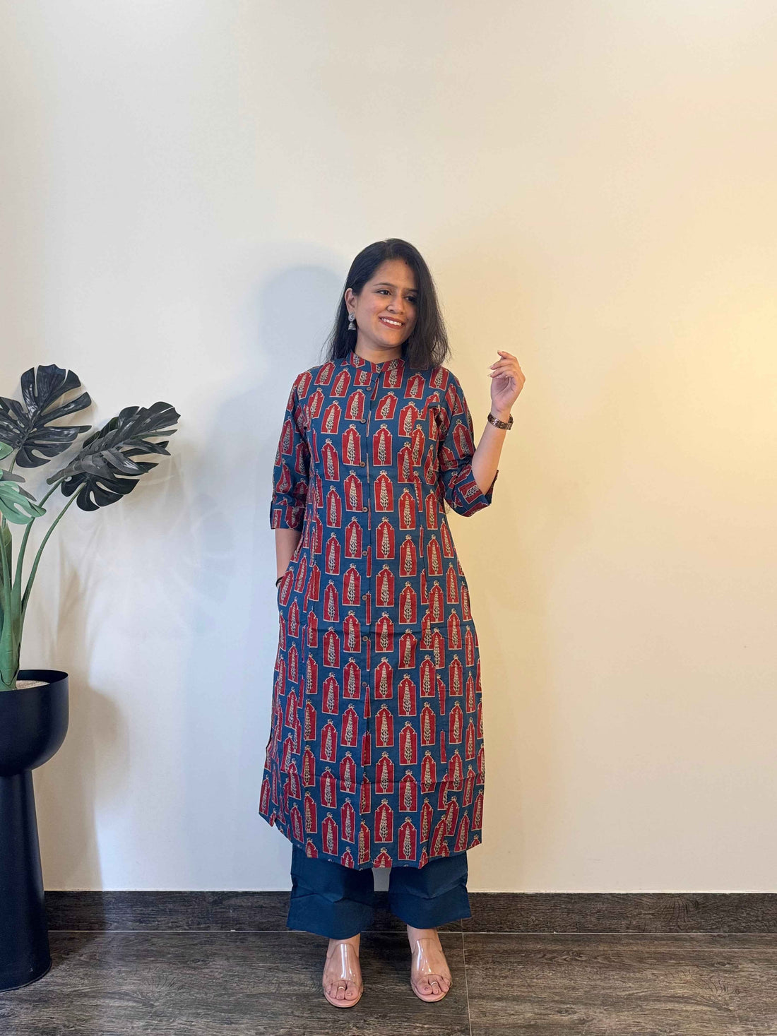 Pure Cotton Two Piece Hand Block Pant Sets