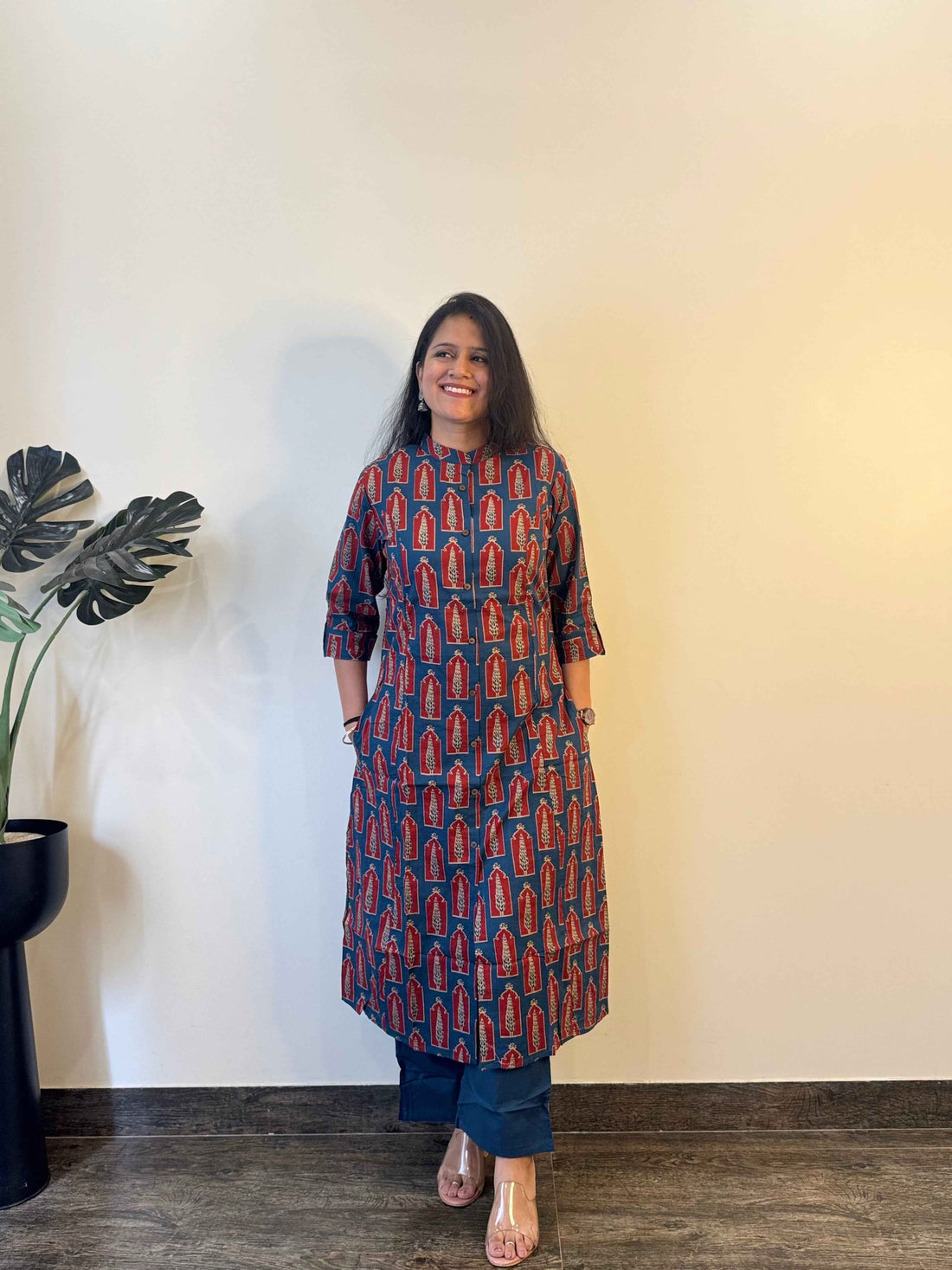 Pure Cotton Two Piece Hand Block Pant Sets