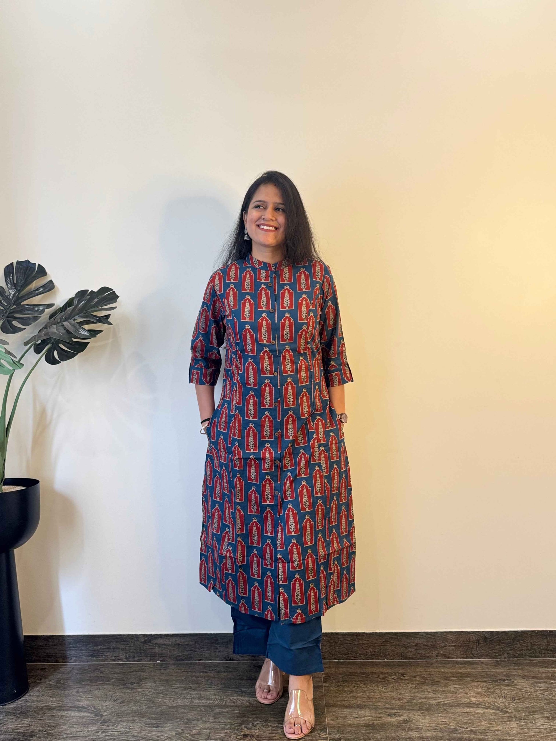 Pure Cotton Two Piece Hand Block Pant Sets