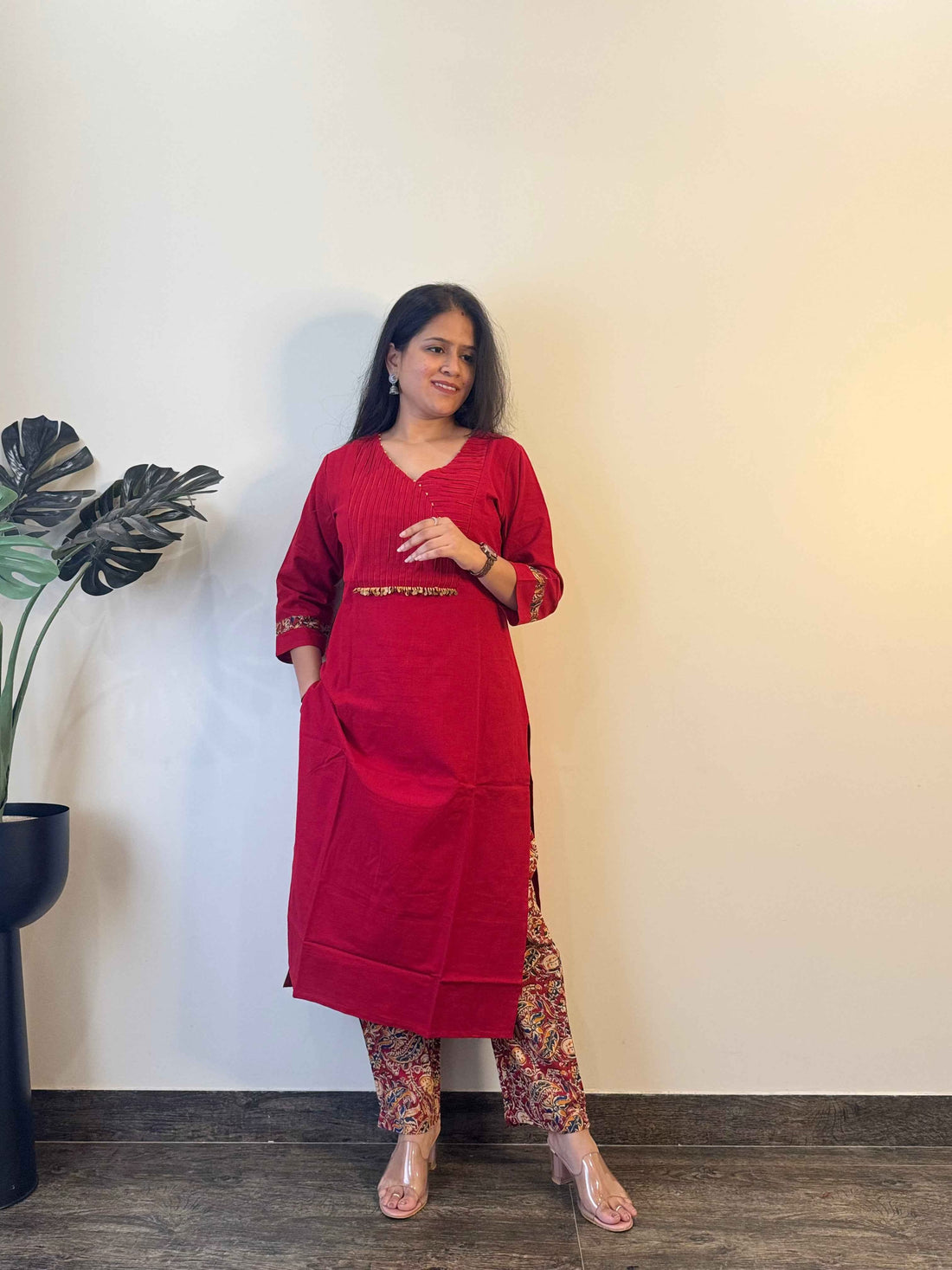 Cotton Flex Solid Base Dupatta Set