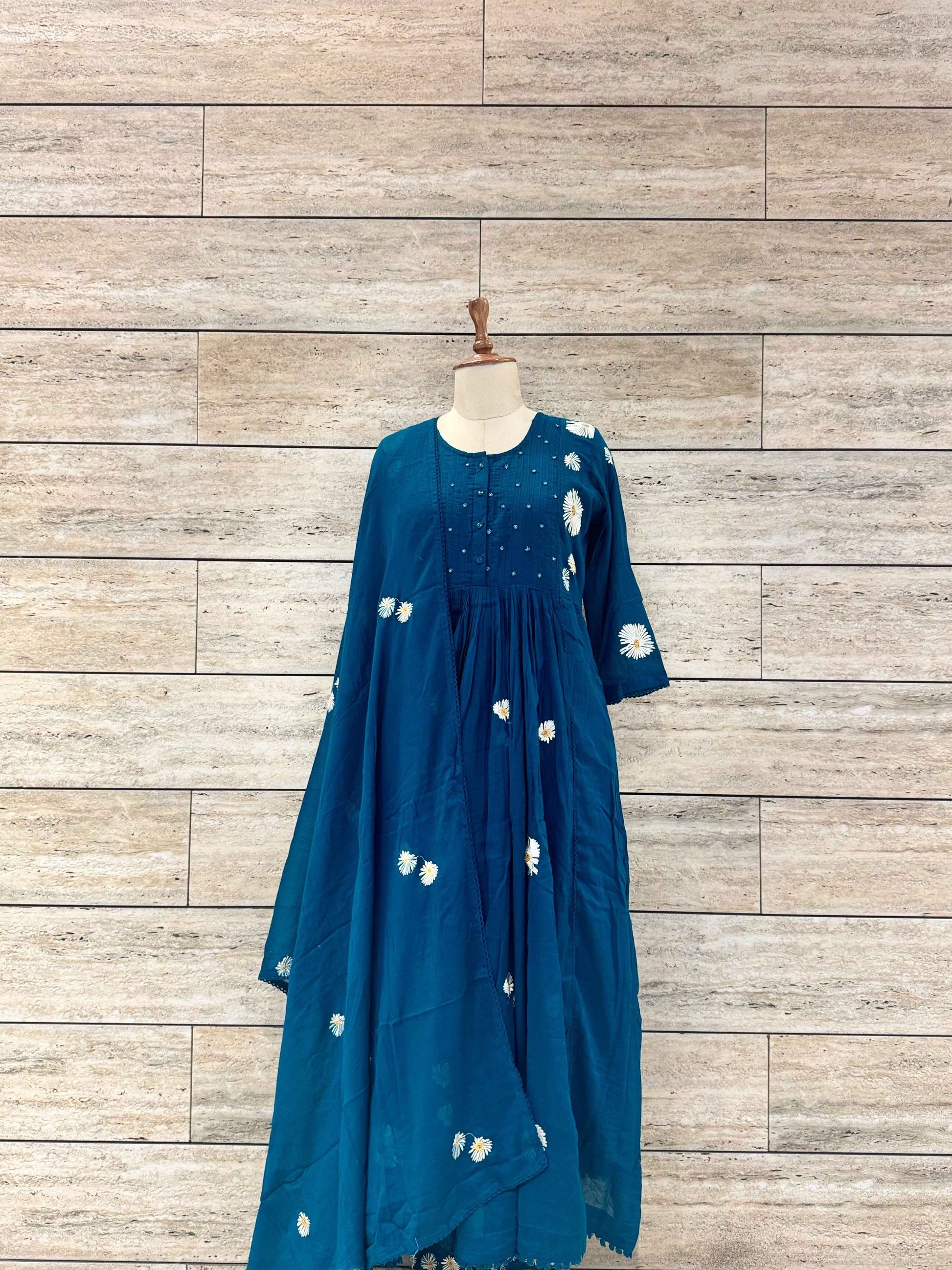 Premium Mul Cotton A Line Anarkali Suits
