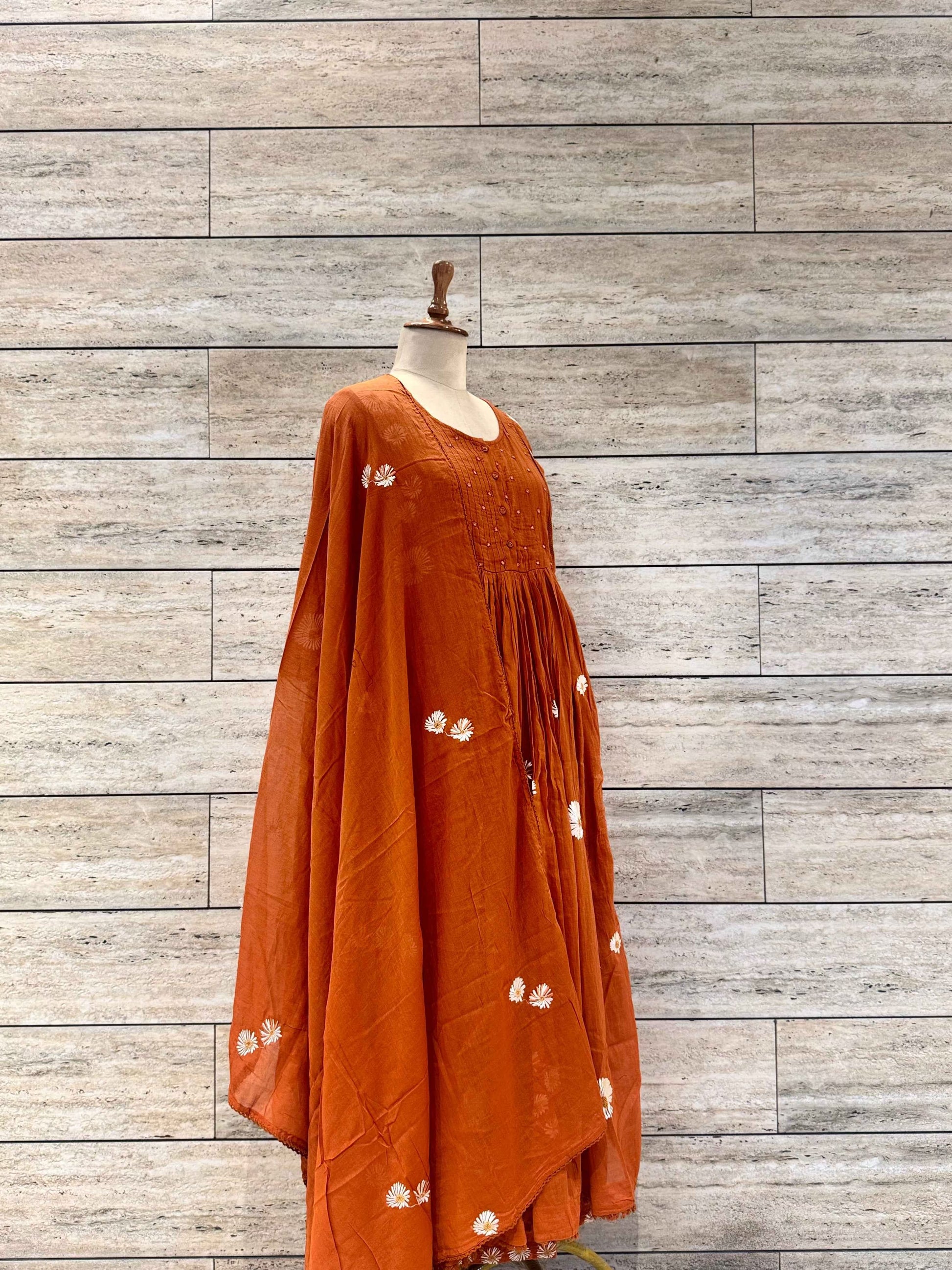 Premium Mul Cotton A Line Anarkali Suits