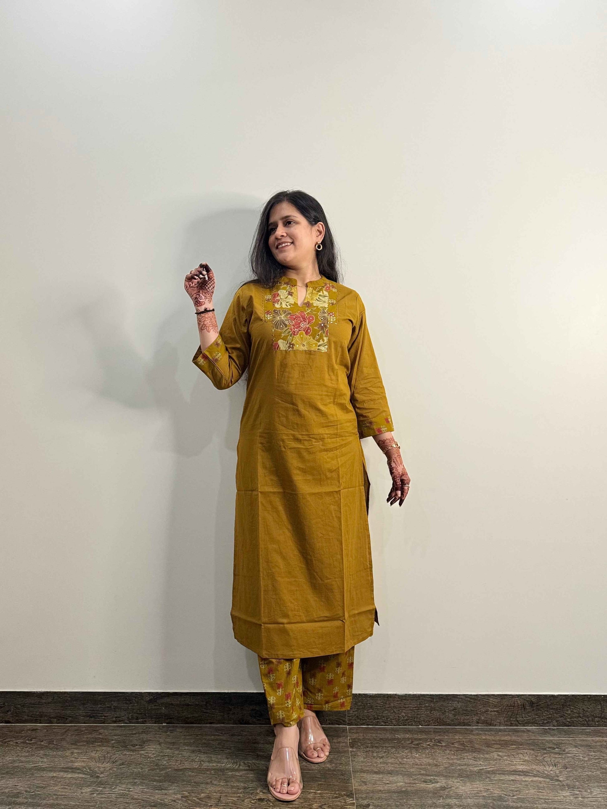 Pure Cotton Straight Dupatta Set