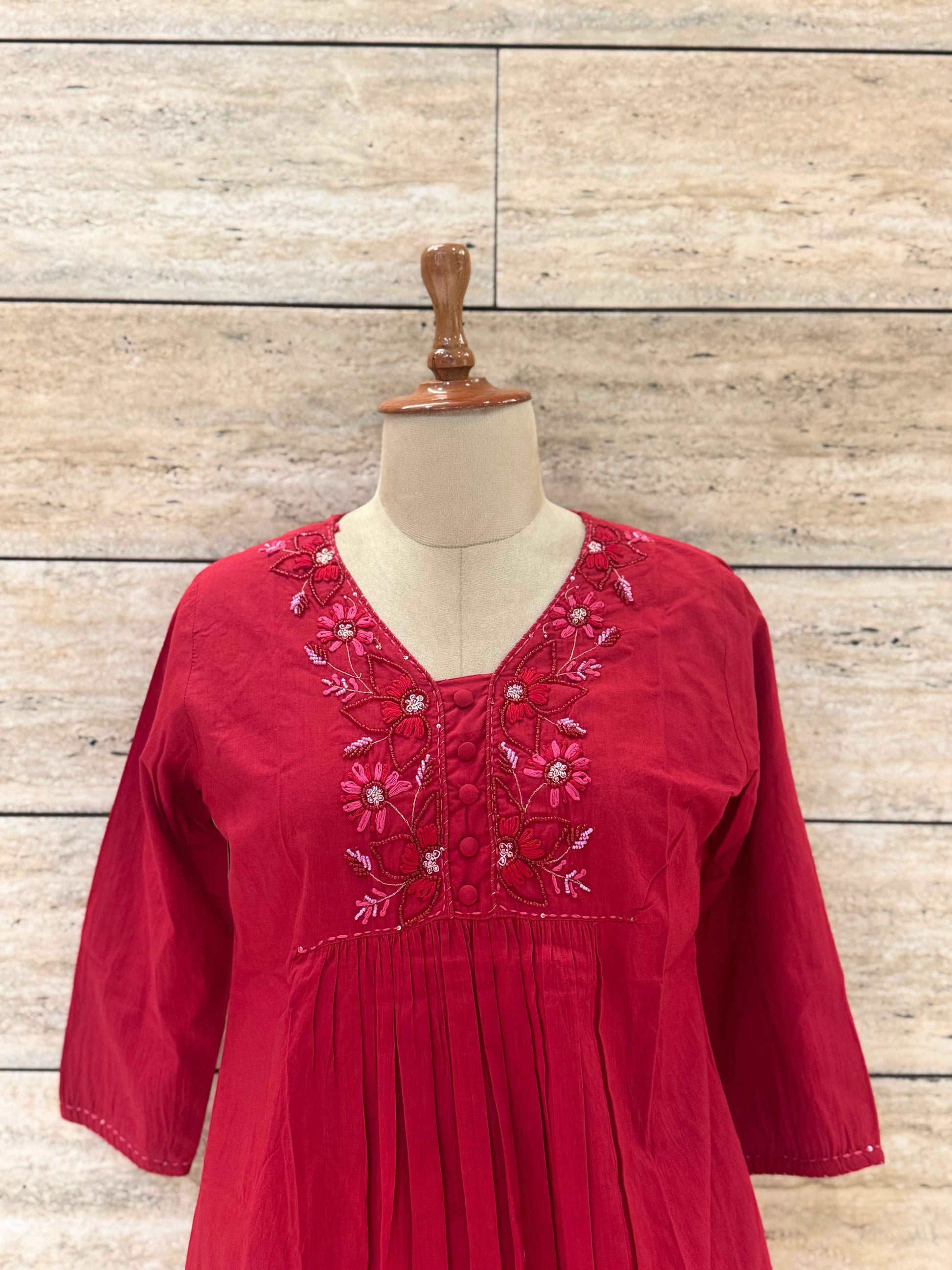 Premium range three piece embroidery cotton suit