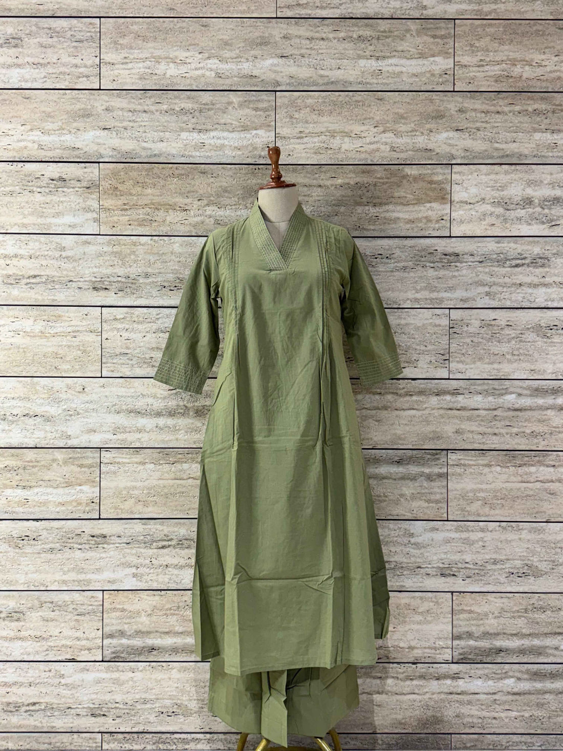 Solid Base Pure Cotton Two Piece Pant Set RS005