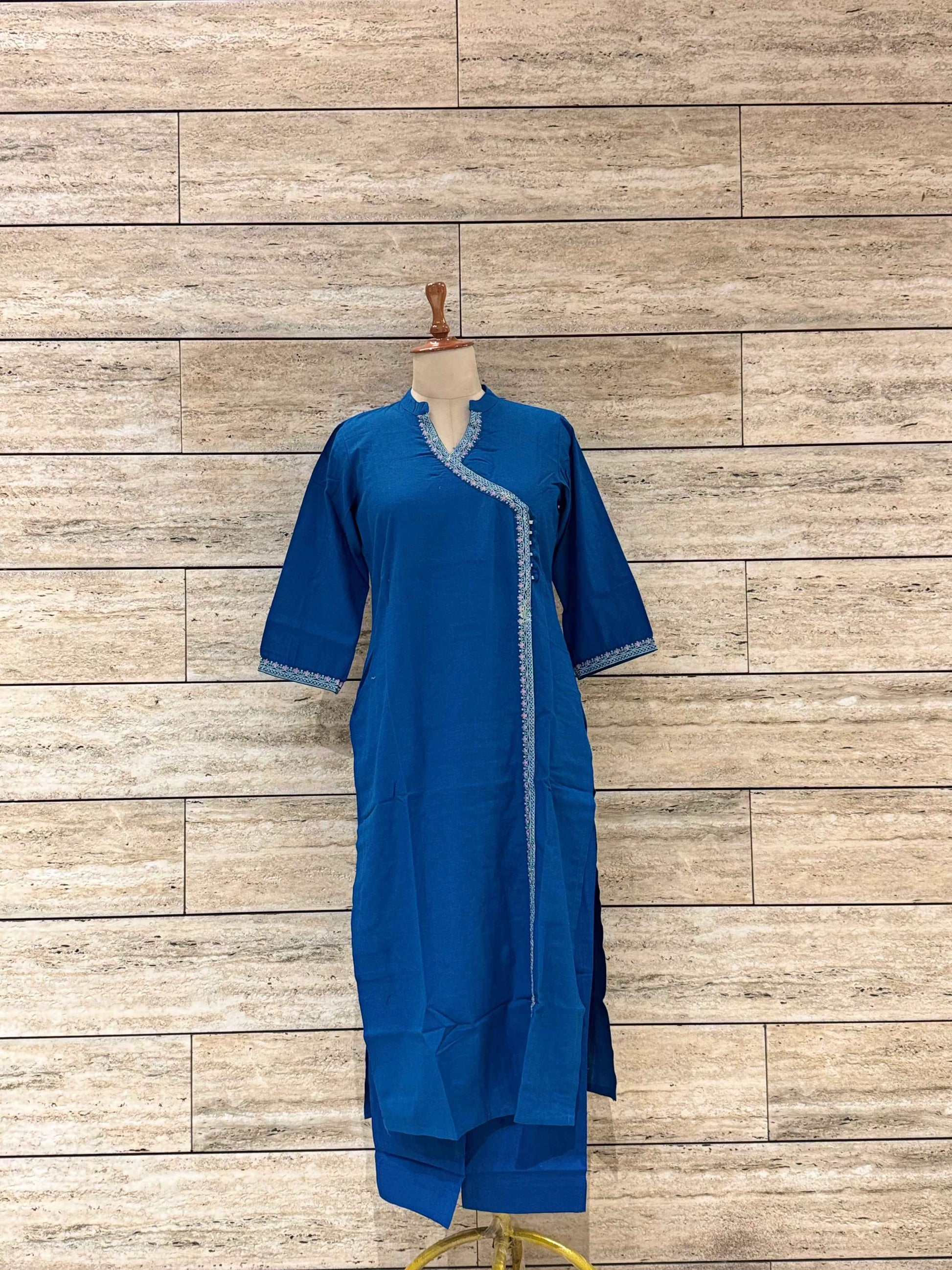 Angrakha Two Piece pure cotton pant sets AFR019