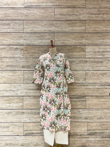 Angrakha Two Piece pure cotton Floral Print pant sets AFR018