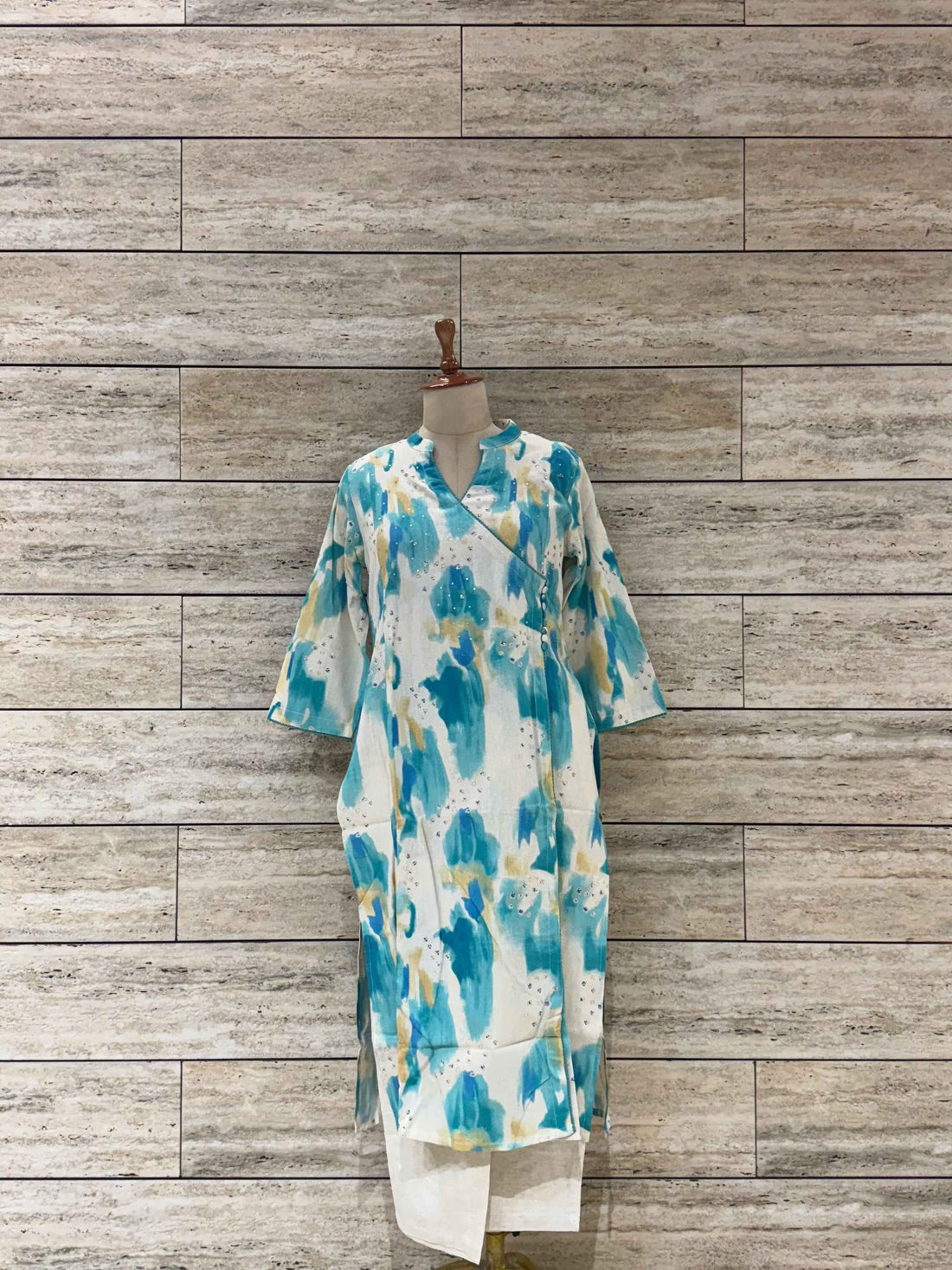 Angrakha Two Piece pure cotton pant sets AFR017