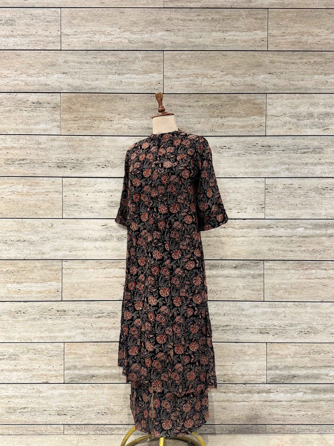 Floral Print Pure Cotton Two Piece Pant Set RS020