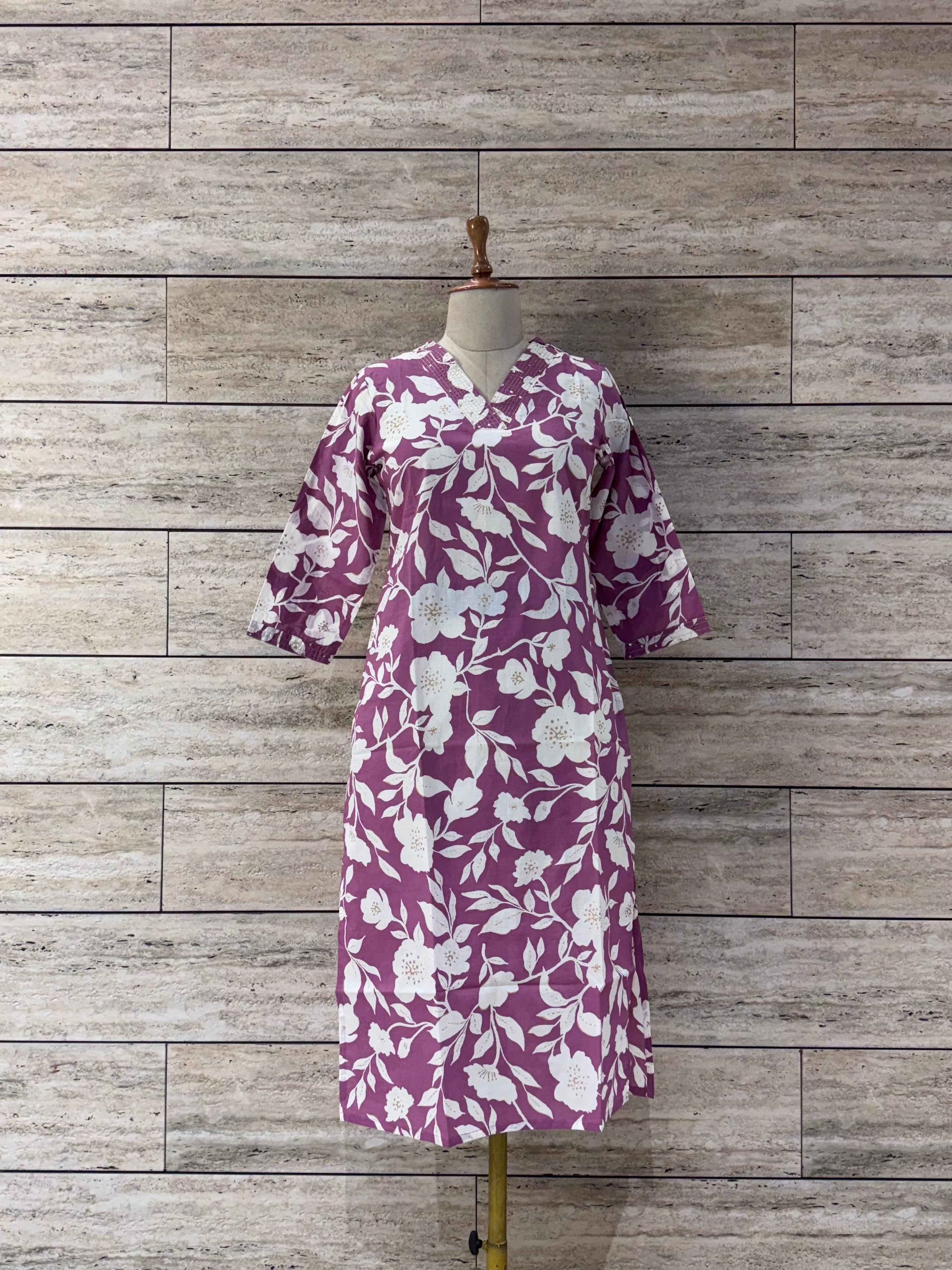 Pure Cotton Straight Fit Kurta - OK004