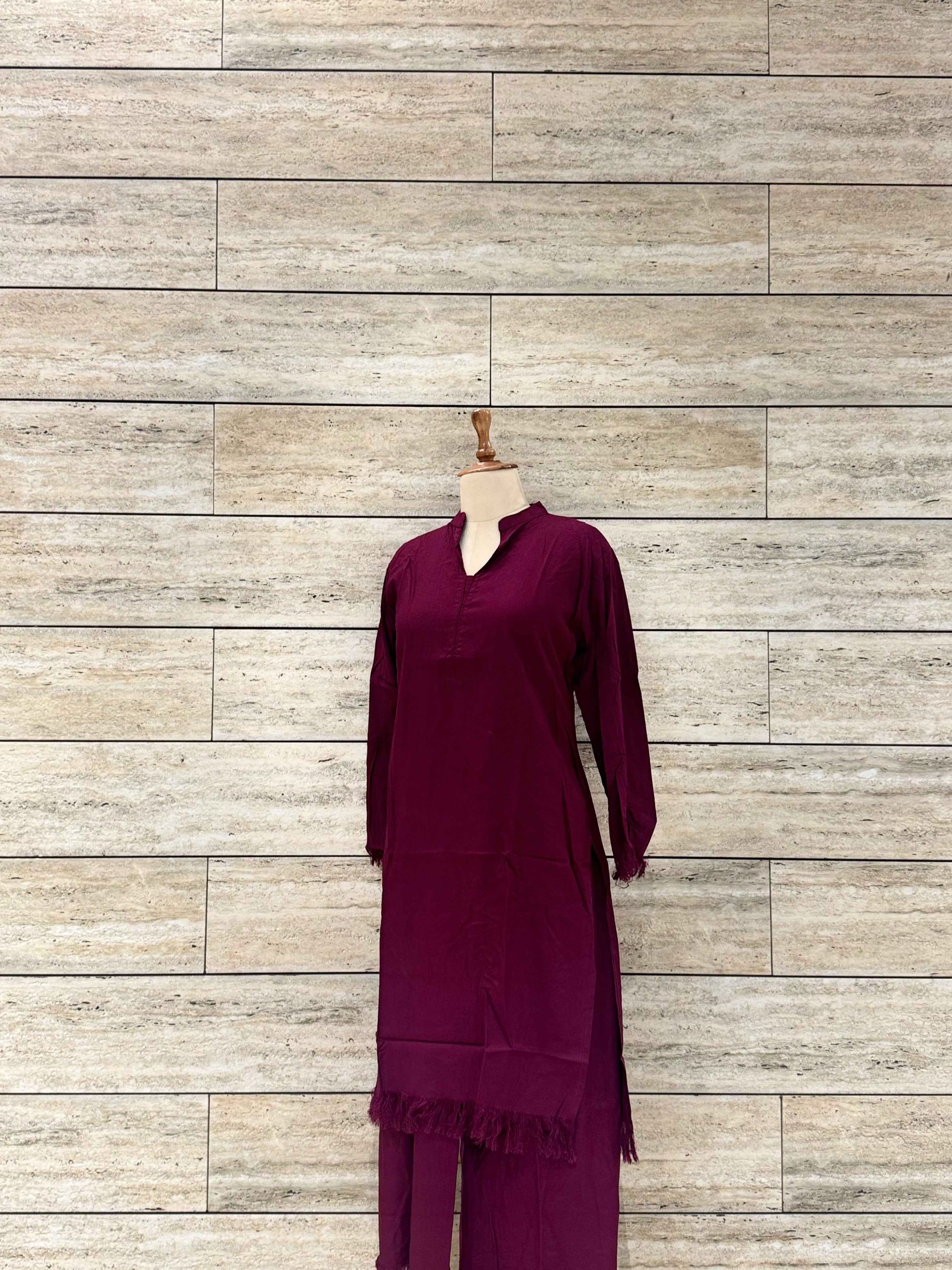 Solid Base Two Piece Pant Set RS026