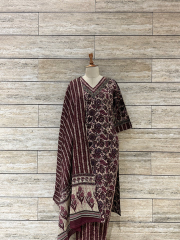 Pure Cotton Butta Print Dupatta Set LC099