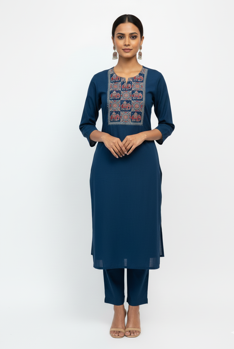 Pure Cotton Straight Dupatta Set CS084