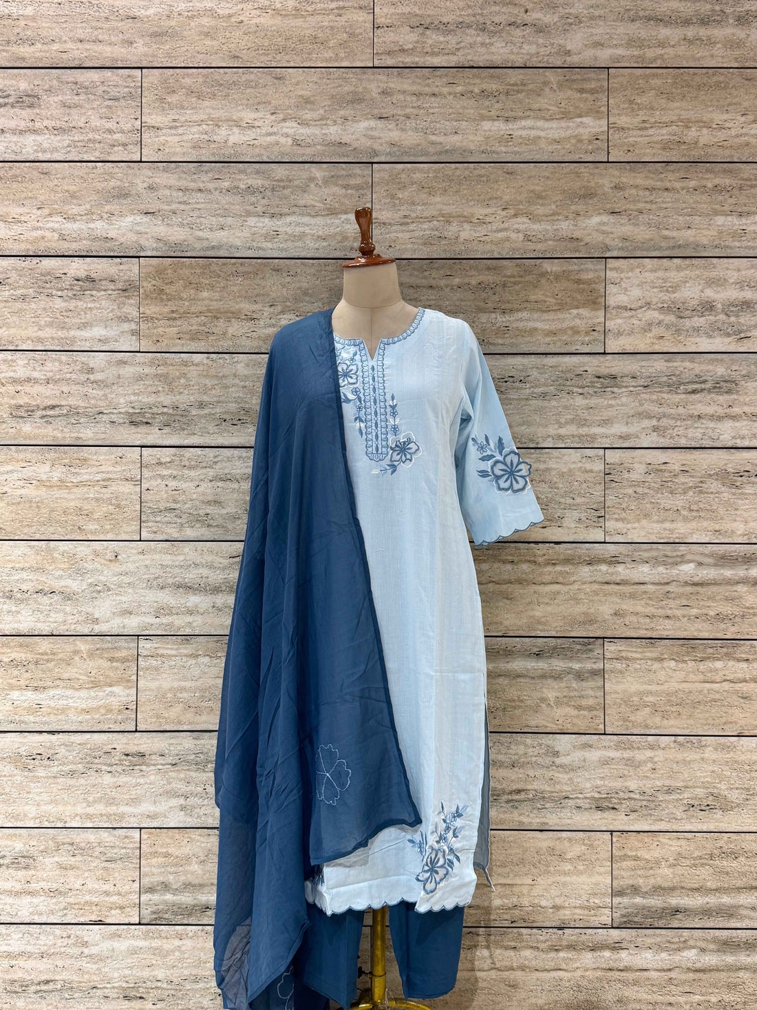 Pure Cotton Dupatta Set