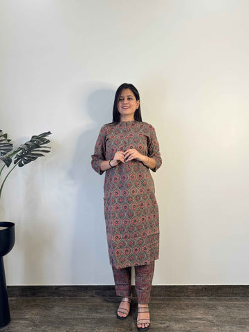 Pure Cotton printed Two Piece Pant Set