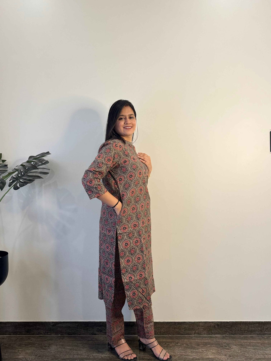 Pure Cotton printed Two Piece Pant Set