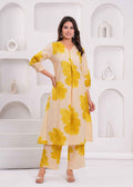 Floral Print Cotton Pant Set - PS036