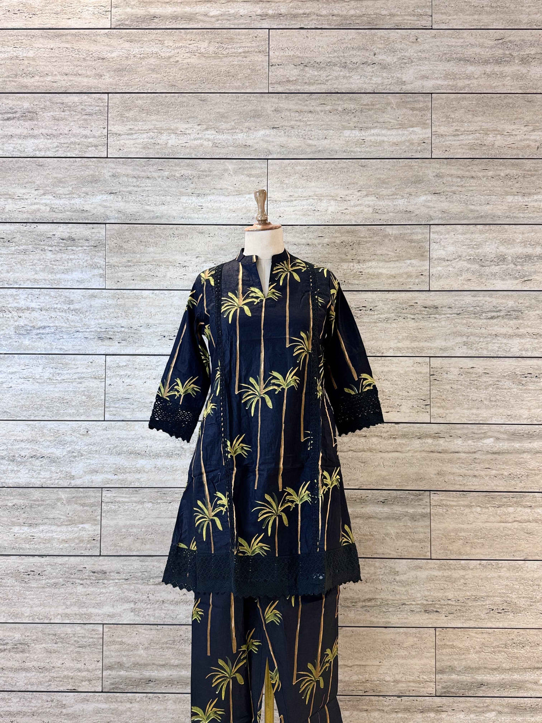 Loom Style Co Ord Sets in pure Cotton with lace work