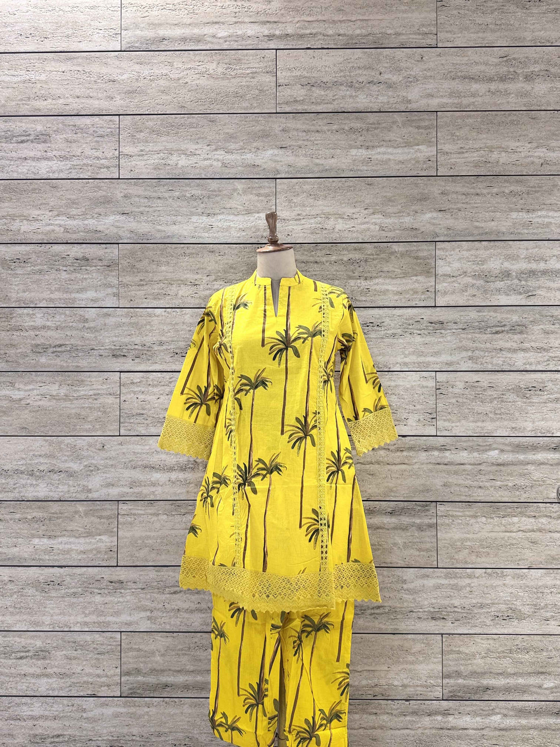 Loom Style Co Ord Sets in pure Cotton with lace work